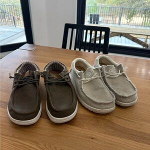 TWO pairs of Hey Dude Men’s Slip-On Bundle